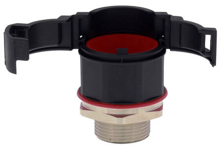 BraceFITTING, straight, polyamide / brass, EMBFS, metric