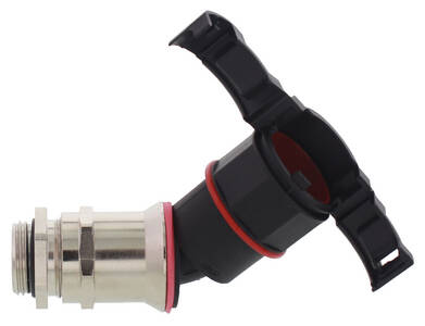BraceFITTING, with cable gland, 45° angle, EMBF45CG, metric