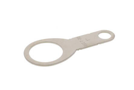 OSET, earth tags, brass nickel-plated