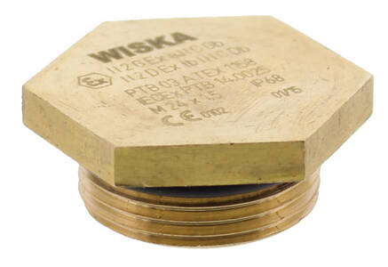 EX-VSM, brass, stop ends to DIN 89284, metric, with o-ring