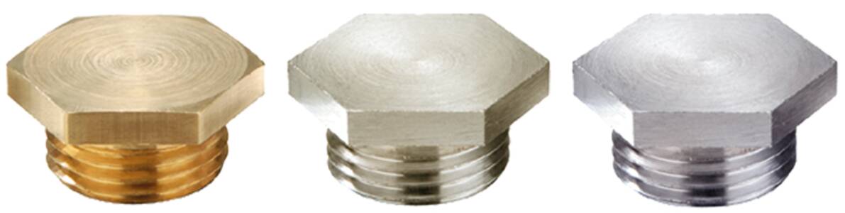 Stop ends, VSM, brass, metric, DIN 89284