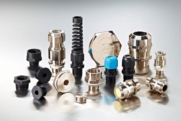 Explosion-proof cable glands made from plastic, brass and stainless steel and accessories