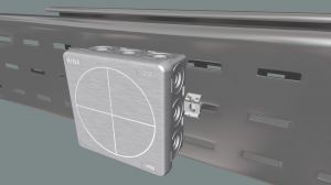 Fixing elements to use e.g. on cable tracks.