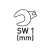 Key width 1